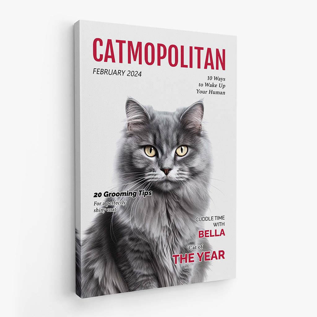 Personalised Catmopolitan Canvas / Poster - Custom Gift For Cat Lovers