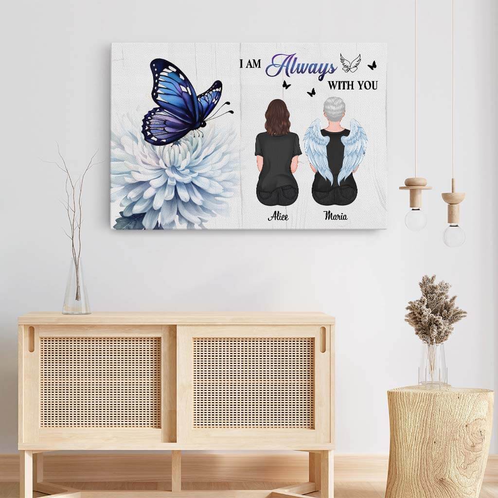 Personalized 'I Am Always With You' Canvas | Heartfelt Memorial For Loved One Gift
