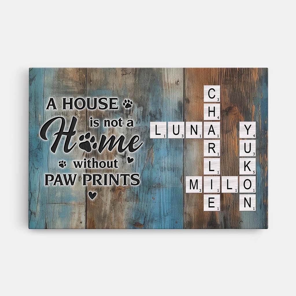 Personalized Crossword Canvas / Poster for Pet Lovers