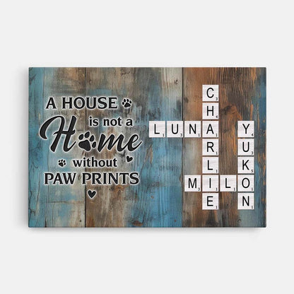 Personalized Crossword Canvas / Poster for Pet Lovers