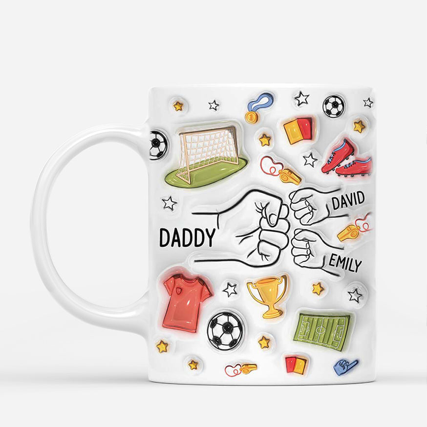 Grandad/Daddy Soccer - Personalised Mug