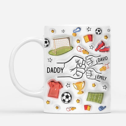 Grandad/Daddy Soccer - Personalised Mug
