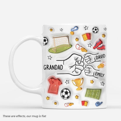 Grandad/Daddy Soccer - Personalised Mug