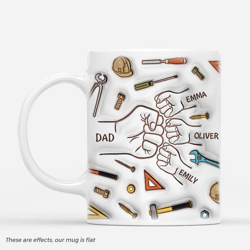 Fist Bump - Personalised Mug for Grandad