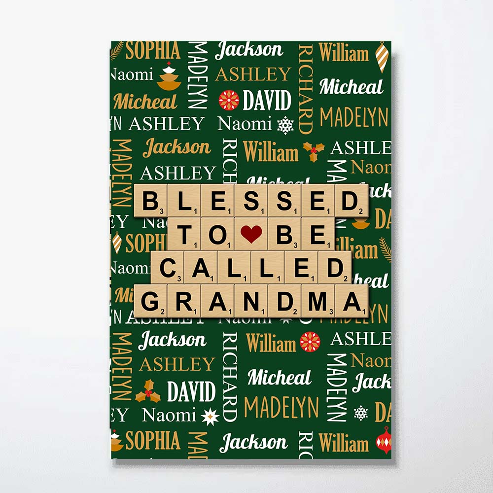 Personalized Gift For Grandma Christmas Poster 36197 Primary Mockup
