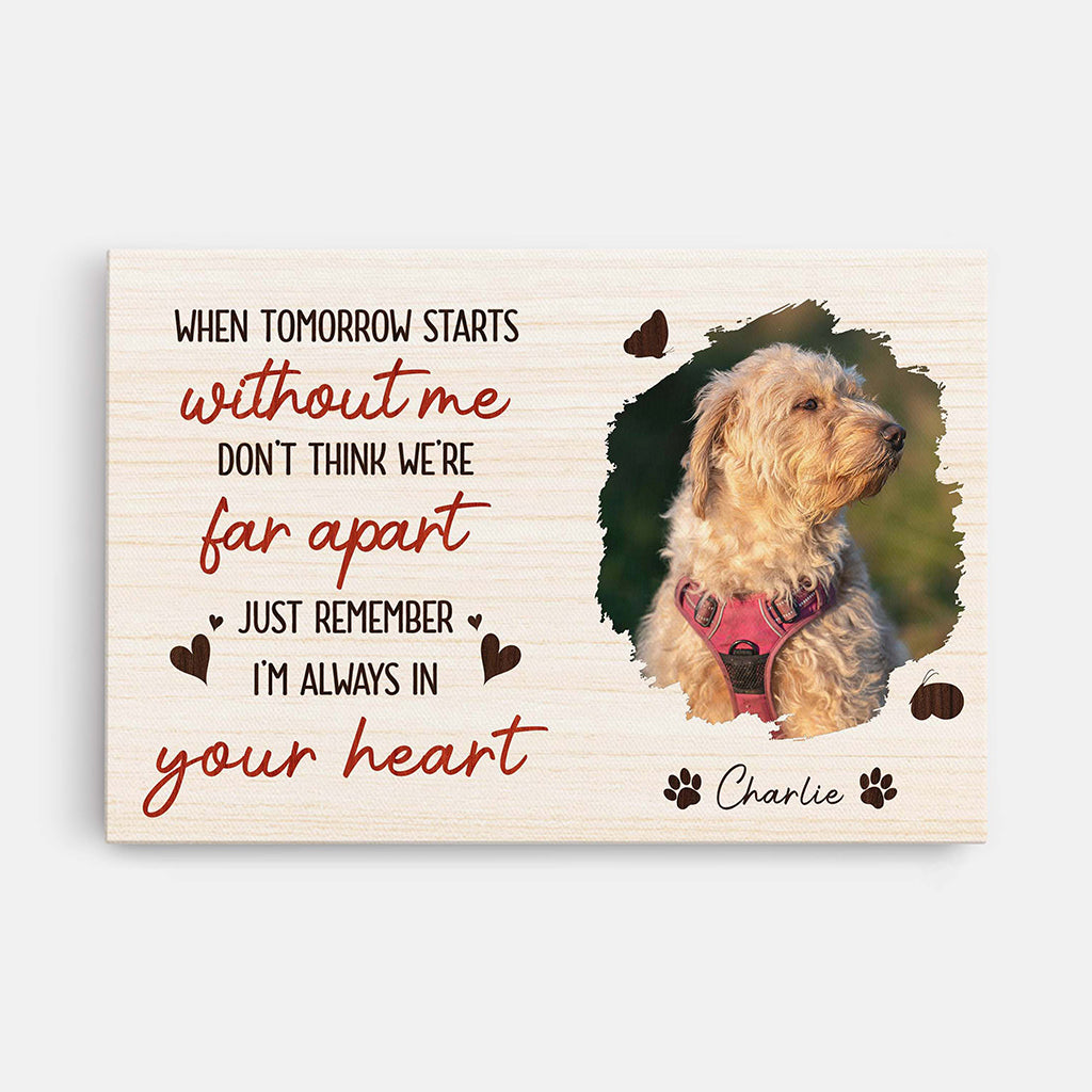 Personalized Photo Memorial Canvas / Poster - Custom Pet Memorial Gifts