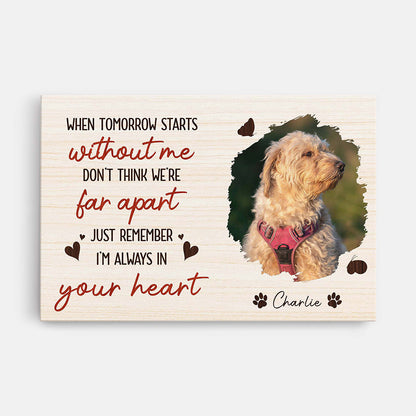 Personalized Photo Memorial Canvas / Poster - Custom Pet Memorial Gifts