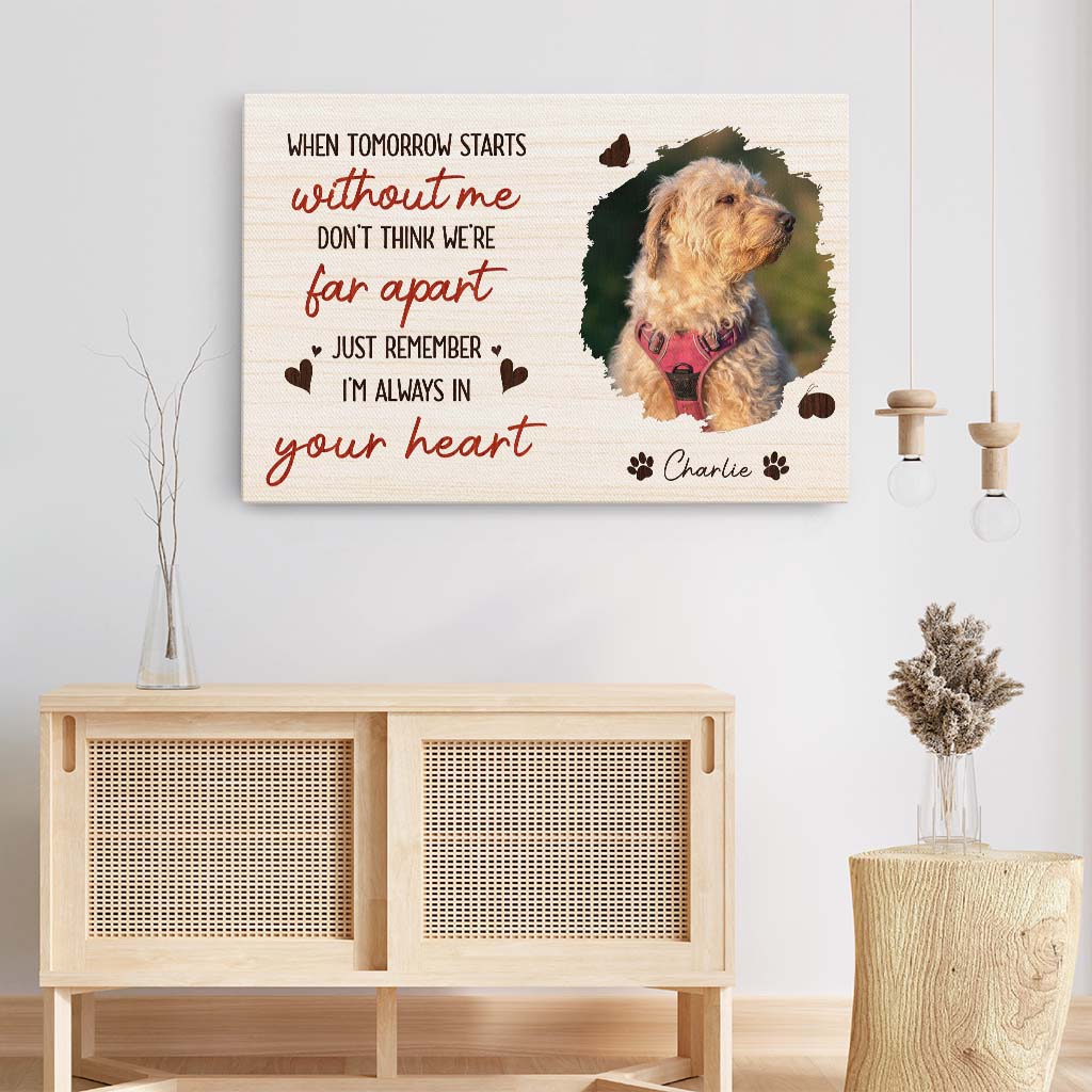 Personalized Photo Memorial Canvas / Poster - Custom Pet Memorial Gifts
