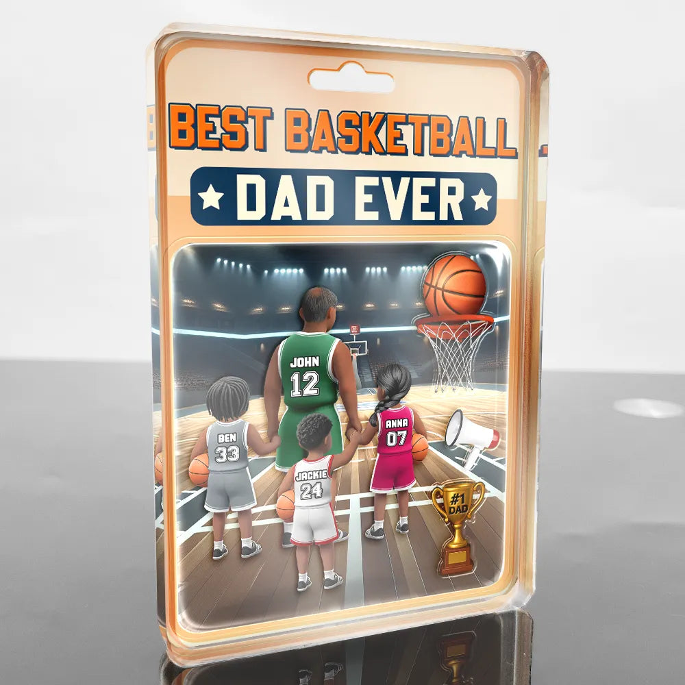 The Best Basketball Dad Ever - Personalized Custom Acrylic Plaque