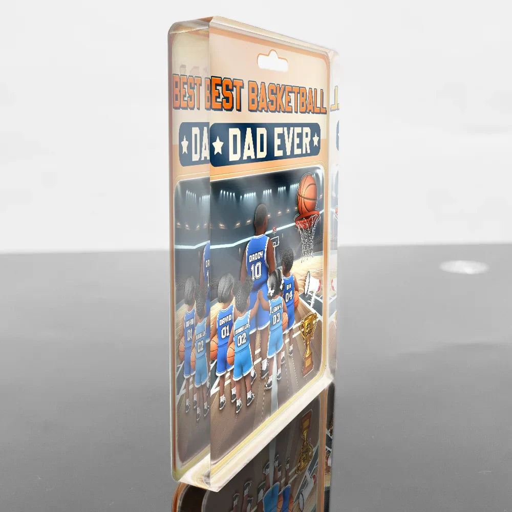 The Best Basketball Dad Ever - Personalized Custom Acrylic Plaque