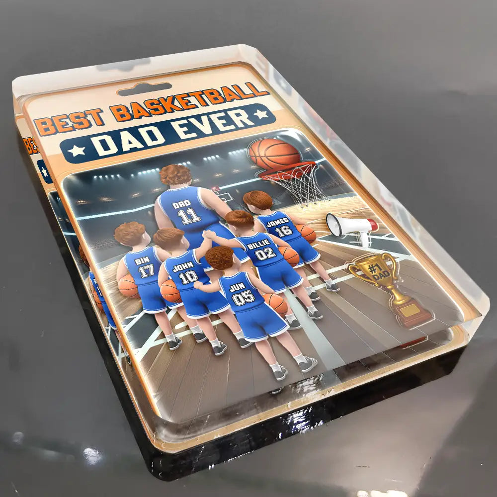The Best Basketball Dad Ever - Personalized Custom Acrylic Plaque