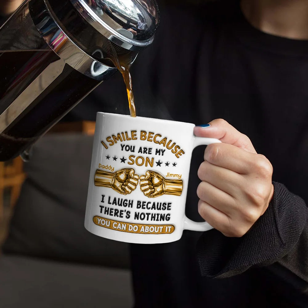 Mug material and size view - Personalized Son Mug From Mom