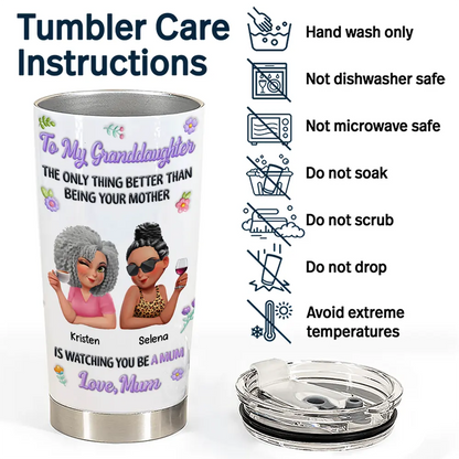 Gift For Daughter,Mom - Daughters (Adult),Happy,New Mom,Gift For Women,Top Market - 3D Inflated Printed The Only Thing Better Than Being Your Mother - Personalized Tumbler