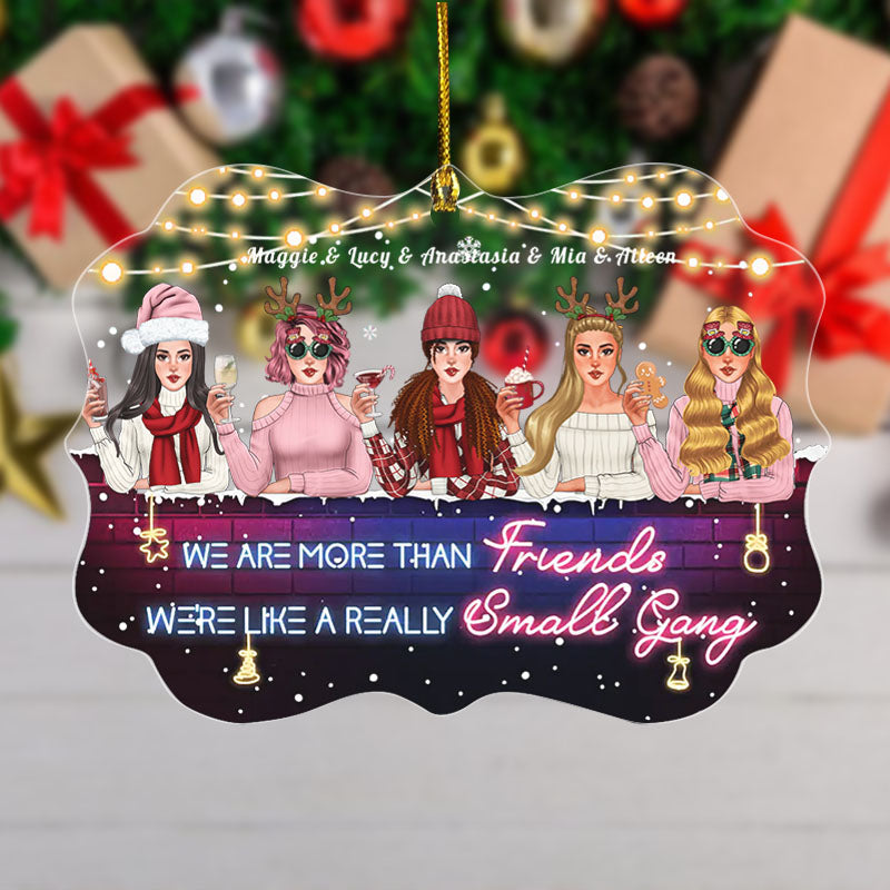 Besties Forever - Personalized Acrylic Ornament, Christmas Gift For Sisters, Best Friends, Besties