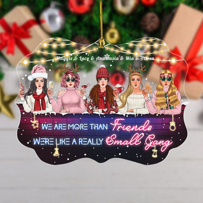 Besties Forever - Personalized Acrylic Ornament, Christmas Gift For Sisters, Best Friends, Besties