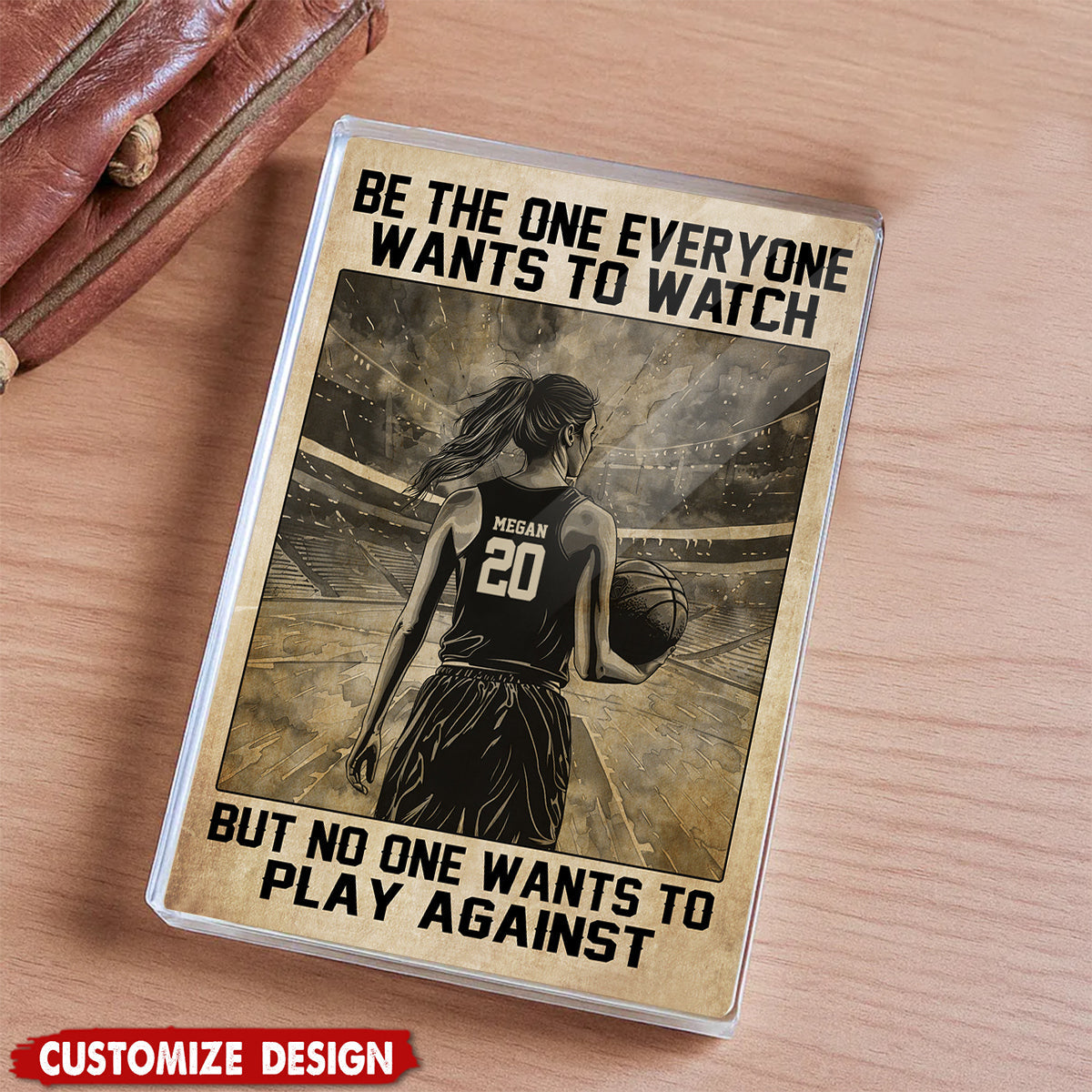 Personalized Basketball Acrylic Plaque - Gift For Basketball Lovers