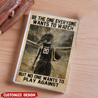 Personalized Basketball Acrylic Plaque - Gift For Basketball Lovers