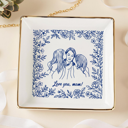 Personalized Mom Jewelry Dish - Custom Photo for Mother’s Day