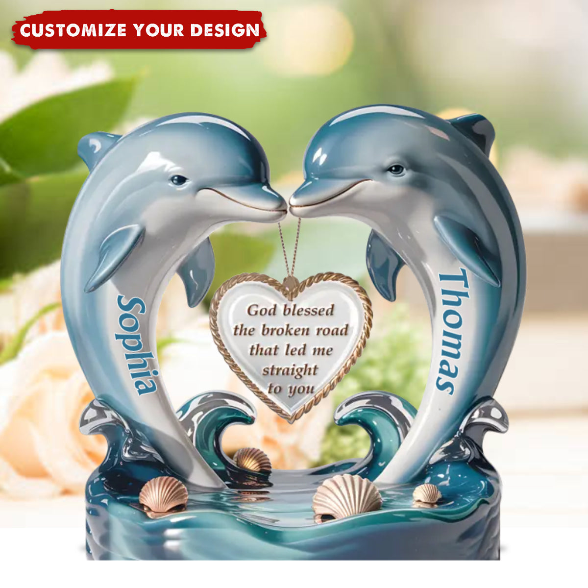 From One Heart To Another, Always - Personalized Couple Acrylic Plaque