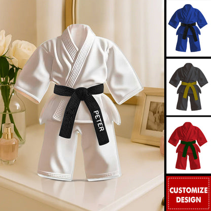 Personalized Black Belt Acrylic Plaque - Custom Jiu-Jitsu & Karate Gift