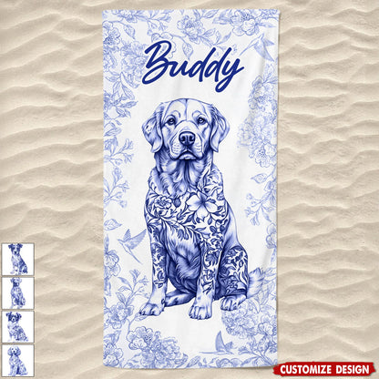 Personalized Dog Beach Towel - Summer Gift For Pet Lovers