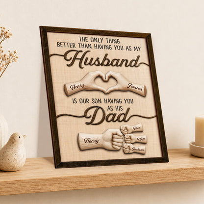 Plaque gift-ready design for Dad