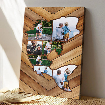 Personalized Custom Fishing Memories Canvas / Poster - Gift For Fishing