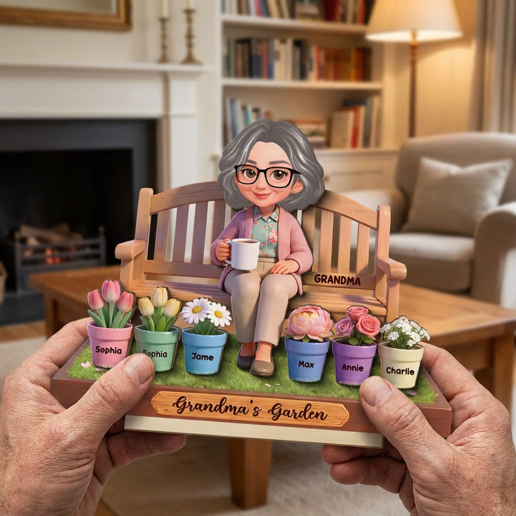 Personalized Grandma’s Garden Plaque: A Garden of Love for Grandma