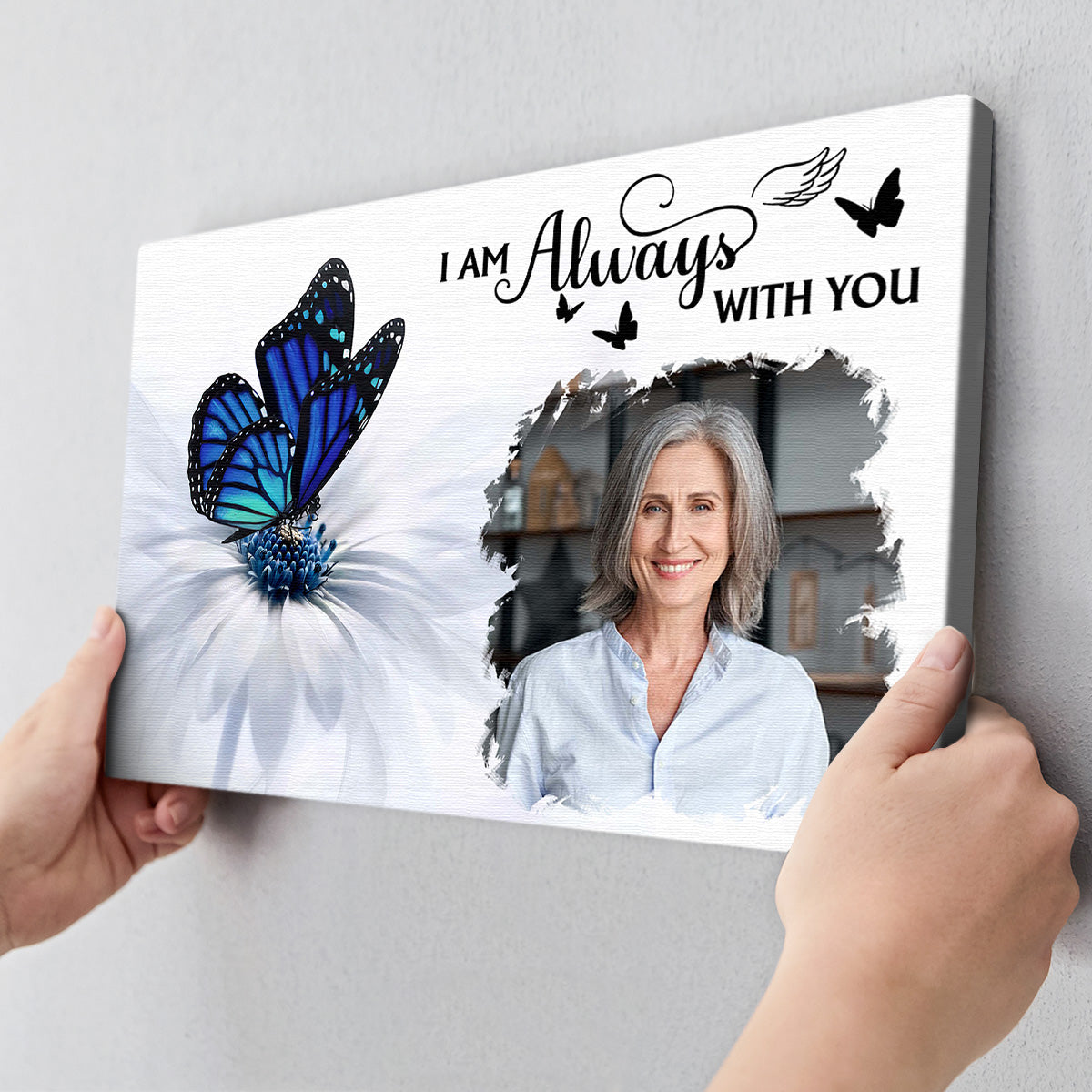 Personalized Customized Photo I Am Always With You Canvas / Poster - Custom Memorial Gift For Family Members