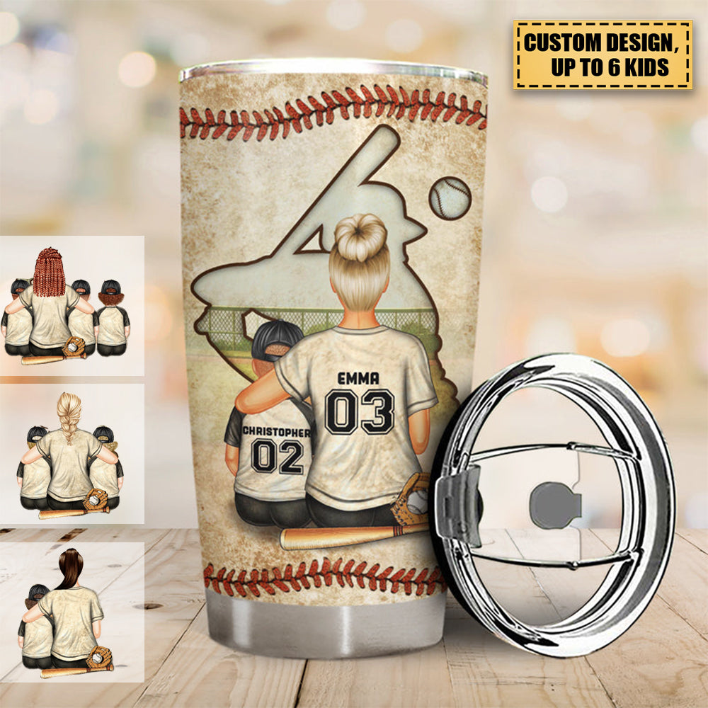 Custom Baseball Mom Tumbler personalization view for Mom