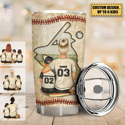 Custom Baseball Mom Tumbler personalization view for Mom
