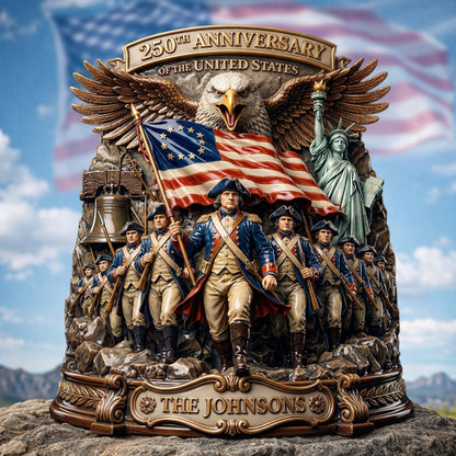 250 years USA - Personalized Plaque - Patriotic Gifts