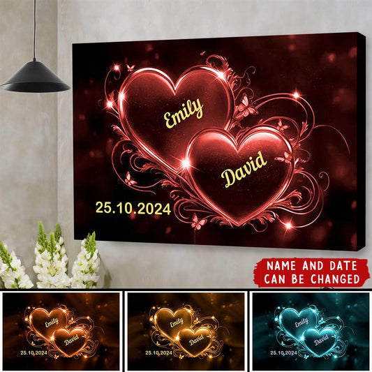 Love’s Timeless Portrait: Personalized Poster / Canvas - Custom Couple Art Celebrating Your Unique Bond