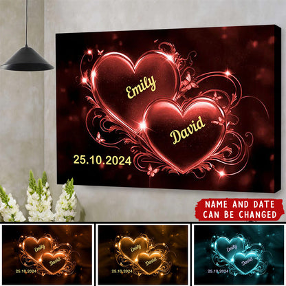 Love’s Timeless Portrait: Personalized Poster / Canvas - Custom Couple Art Celebrating Your Unique Bond