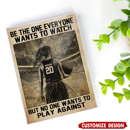 Personalized Basketball Acrylic Plaque - Gift For Basketball Lovers