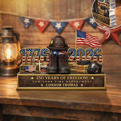 250 Years Of Freedom 1776–2026 - Personalized Acrylic Block Plaque