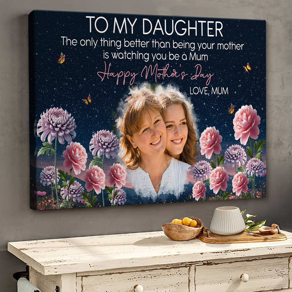 The Only Thing Better Than Being Your Mother - Personalized Custom Photo Canvas / Poster