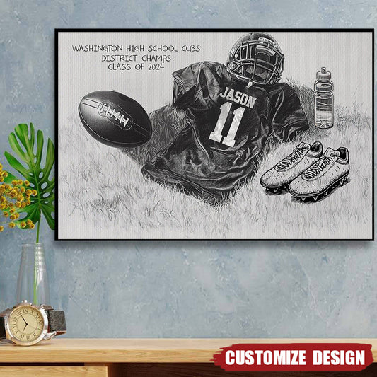Football Senior Night Gifts for Son/Grandson with personalized design details for meaningful gifting