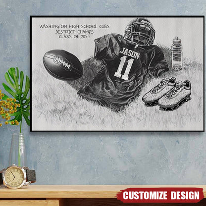 Football Senior Night Gifts for Son/Grandson with personalized design details for meaningful gifting