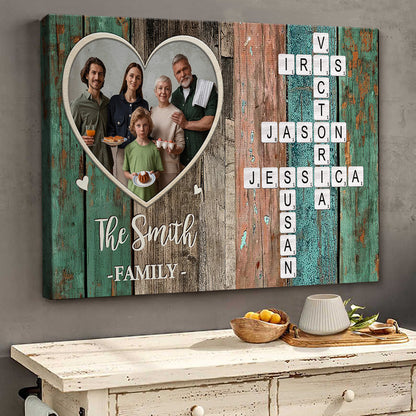 “Forever A Family” - Personalized Custom Photo Canvas/poster