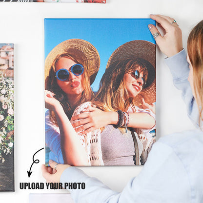 Personalized Photo Canvas: Custom Wedding & Anniversary Gift for Couples