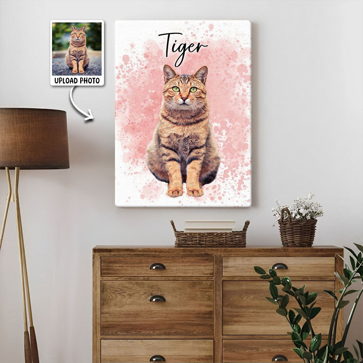 Personalized Customized Pet Photo Canvas / Poster - Custom Gift For Pet Lovers