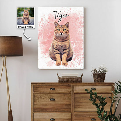 Personalized Customized Pet Photo Canvas / Poster - Custom Gift For Pet Lovers