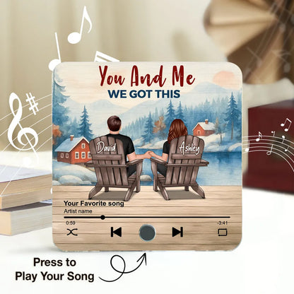 And So Together - Personalized Music Fridge Magnet
