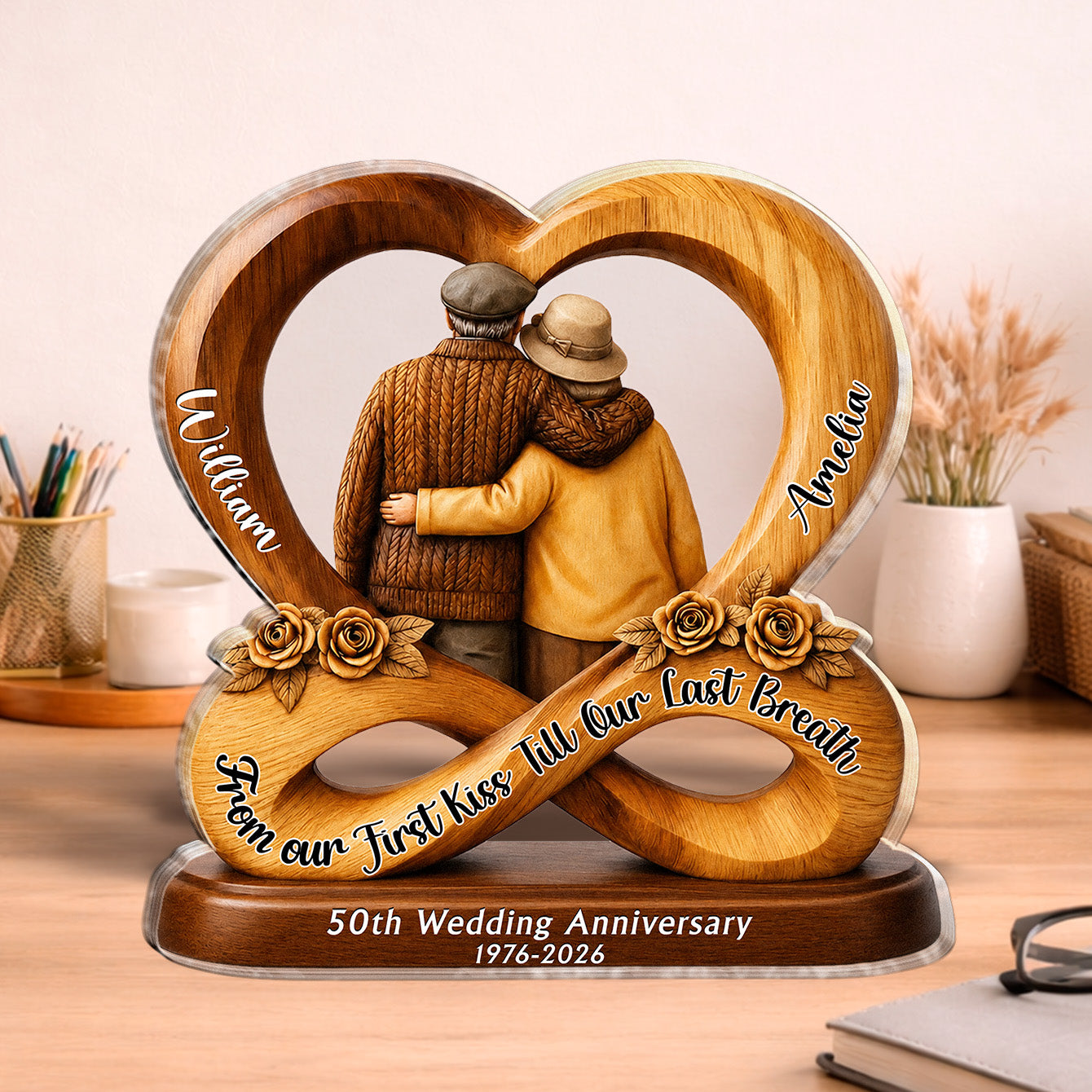 Plaque gift-ready design for Couples