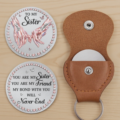 “Sisters Always Stand Together” - Personalized Pocket Hug - Custom Gift for Sister
