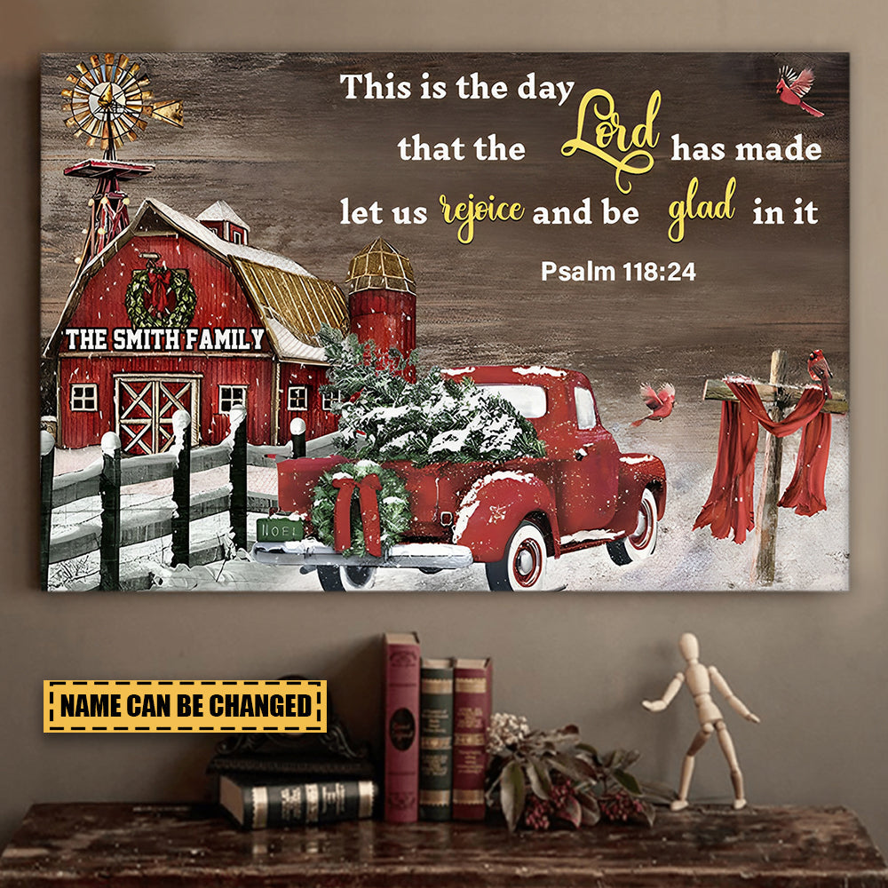 The Day That The Lord Has Made - Personalized Canvas / Poster