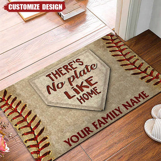 Personalized Baseball Doormat - Custom Gift For Baseball Players