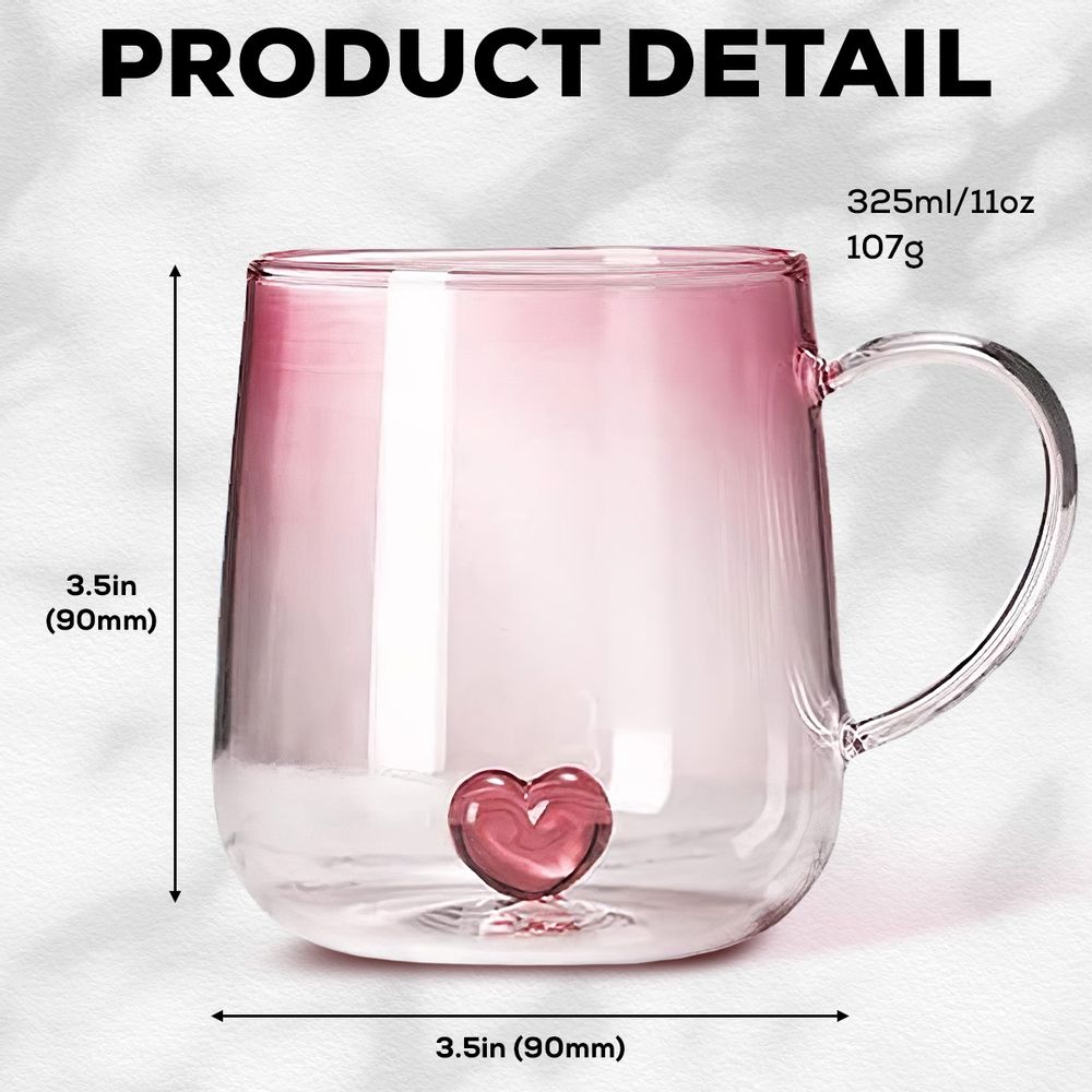 Custom Grandma Birth Month Flower - Personalized Pink Gradient Glass Mug