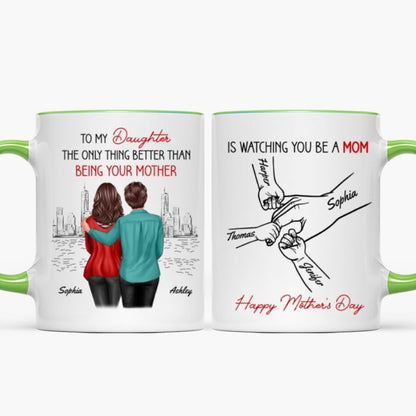 Personalized Mug: From Mom & Dad to Daughter - Watching You Be a Mom - Mother’s Day Gift for Daughter